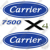 Image of Carrier X4 7500 Decal Kit Refrigeration Unit - Aftermarket Kit