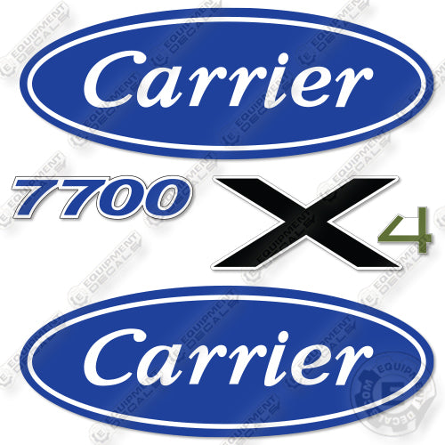 Carrier X4 7700 Decal Kit Refrigeration Unit - Aftermarket Kit