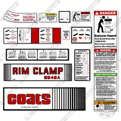 Fits Coats 5040A Decal Kit Rim Clamp