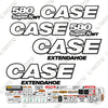 Image of Case 580 SuperN WT Decal Kit Backhoe Loader - New Style - Aftermarket Kit