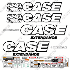 Fits Case 580 Super N Decal Kit Backhoe NEW STYLE!