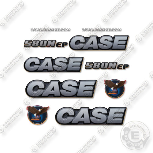 Case 580N EP Decal Kit Backhoe Loader - Aftermarket Kit