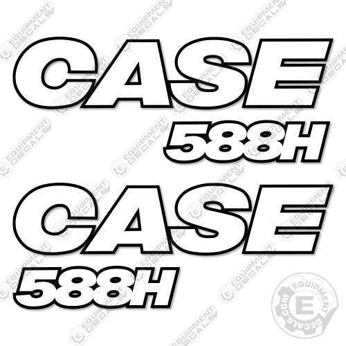 Fits Case 588H Decal Kit Forklift - 3M Reflective!