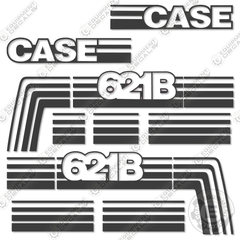 Fits Case 621B Decal Kit Wheel Loader - OLDER STYLE