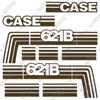 Image of Fits Case 621B Decal Kit Wheel Loader - OLDER STYLE BROWN