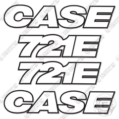 Fits Case 721E Decal Kit Wheel Loader - 3M Reflective!