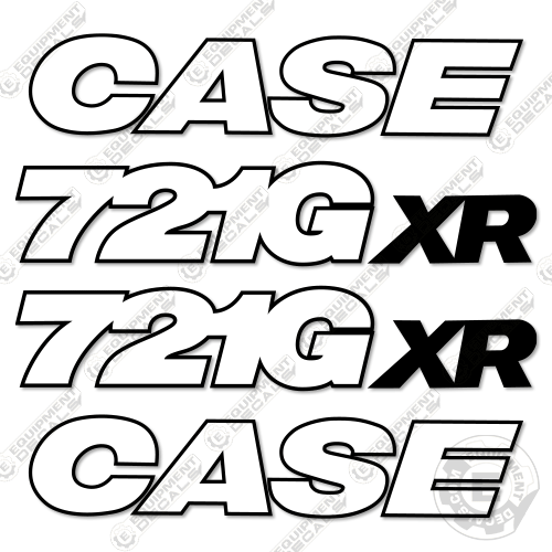 Fits Case 721G XR Decal Kit Wheel Loader - 3M Reflective!