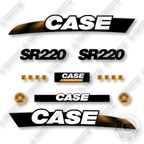 Case SR220 2011 Decal Kit Skid Steer Loader - Aftermarket Kit