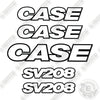 Image of Case SV208 Decal Kit Vibratory Smooth Drum Roller - Aftermarket Kit