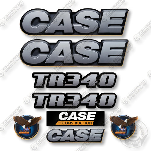 Case TR340 Style 2 Decal Kit Compact Track Loader - Aftermarket Kit