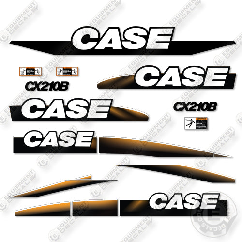 Fits Case CX210B Decal Kit Hydraulic Excavator