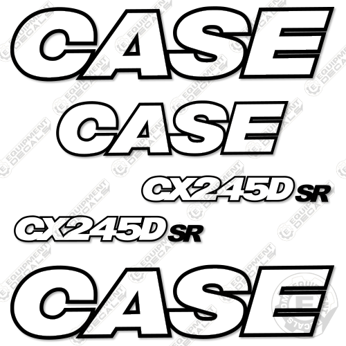 Fits Case CX245DSR Decal Kit Excavator - 3M Reflective!