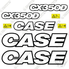 Fits Case CX350D Decal Kit Excavator - 3M Reflective!