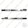 Image of Case MX110 Straight Decal Kit Tractor - Aftermarket Kit