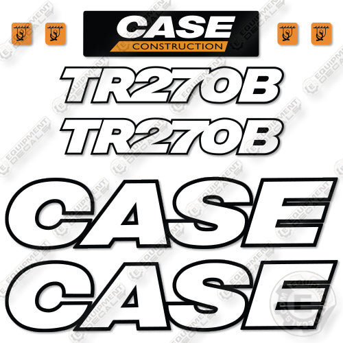 Fits Case TR270B Decal Kit Compact Track Loader