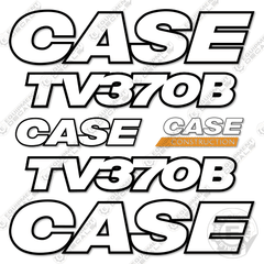 Fits Case TV370B Decal Kit Track Loader - 3M REFLECTIVE VINYL!