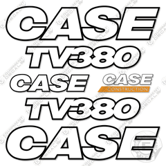 Fits Case TV380 Decal Kit Skid Steer - 3M REFLECTIVE VINYL!