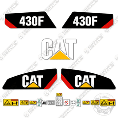 Fits Caterpillar 430F Backhoe Loader Decal Kit