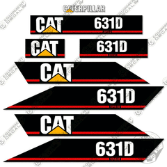 Fits Caterpillar 631D Series 2 Decal Kit Motor Grader Scraper