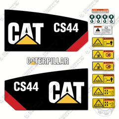 Fits Caterpillar CS44 Wheel Loader Decal Kit