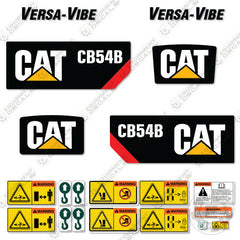 Fits Caterpillar CB54B Decal Kit Utility Roller