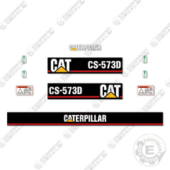 Fits Caterpillar CS573D Roller Decal Kit