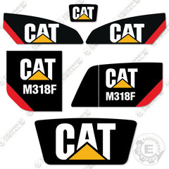 Fits Caterpillar M318F Excavator Decal Kit