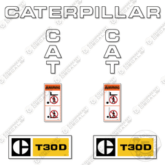 Fits Caterpillar T30D Decal Kit Forklift