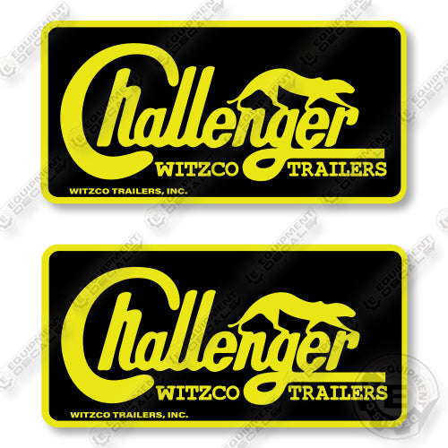 Challenger Logo Decal Kit Trailer - Aftermarket Kit