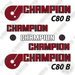 Champion C80B Decal Kit Motor Grader -Aftermarket Kit