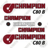 Image of Champion C80B Decal Kit Motor Grader -Aftermarket Kit