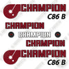 Image of Champion C86B Decal Kit Motor Grader -Aftermarket Kit