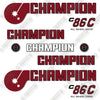Image of Fits Champion C86C Decal Kit Motor Grader