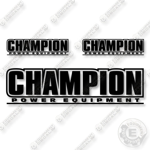 Champion Tracked Dumper Decal Kit Dumper -Aftermarket Kit