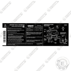 Chevy Silverado Catalyst Emissions Decal