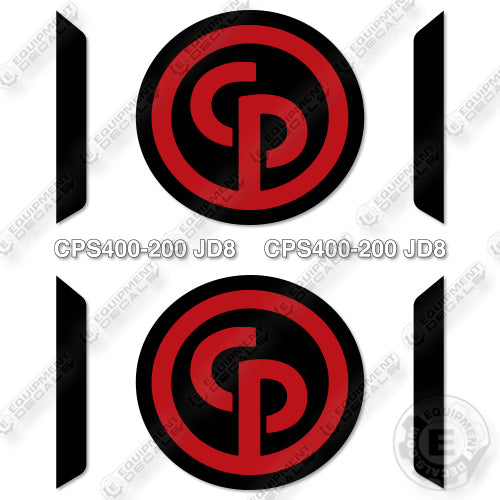 Chicago Pnuematic CPS400-200 JD8 Decal Kit Air Compressor - Aftermarket Kit