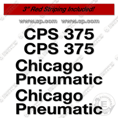 Fits Chicago Pnuematic CPS375 Decal Kit Air Compressor
