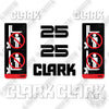 Image of Fits Clark 25 Forklift Decal Kit