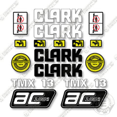 Clark TMX13 Decal Kit Forklift - Aftermarket Kit