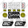 Image of Clark TMX18 Decal Kit Forklift - Aftermarket Kit