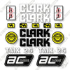 Image of Clark TMX25 Decal Kit Forklift - Aftermarket Kit