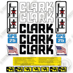 Fits Clark GPS25 Decal Kit Forklift