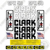 Image of Fits Clark GPX50 Decal Kit Forklift