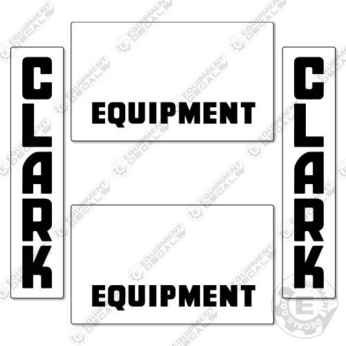 Fits Clark Vintage Forklift Decal Kit