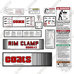 Fits Coats 5060AX Decal Kit Rim Clamp