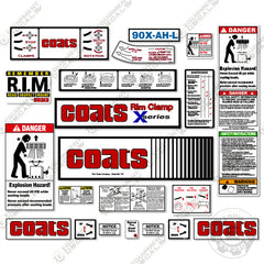 Coats 90x-ah-l Decal Kit Tire Changer - Aftermarket Kit