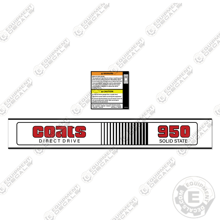 Fits Coats 950 Decal Kit Wheel Balancer