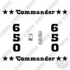 Image of Commander 650 Decal Kit UTV - Aftermarket Kit