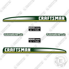 Fits Craftsman Kohler Pro 22HP V-Twin Decal Kit Mower