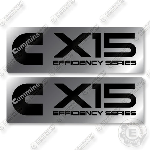 Cummins X15 Efficiency Series Decal Kit Engine- Aftermarket Kit